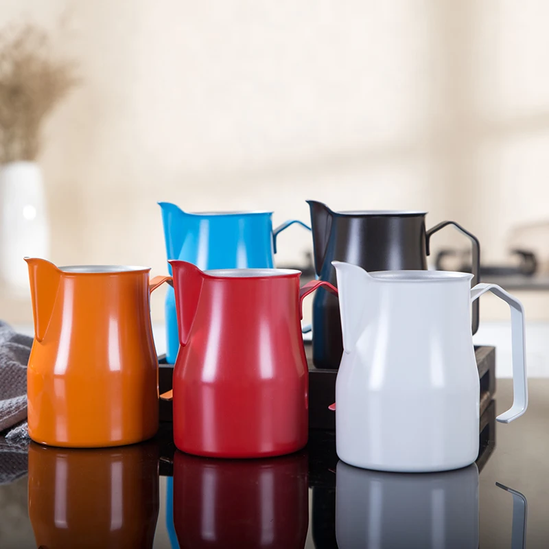 Stainless Steel Milk Frothing Jug Cream Cup Coffee Creamer Latte Art Pitcher With Spout Durable Kitchen Accessories | Дом и сад