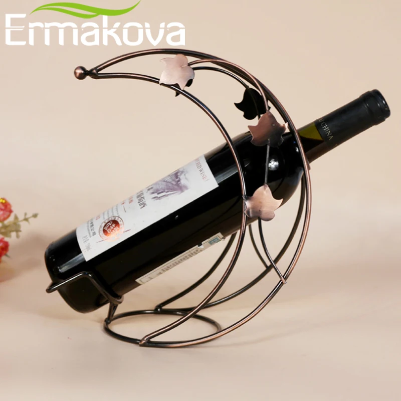 Винтажный винтажный Европейский держатель для винных бутылок ERMAKOVA бронзовый