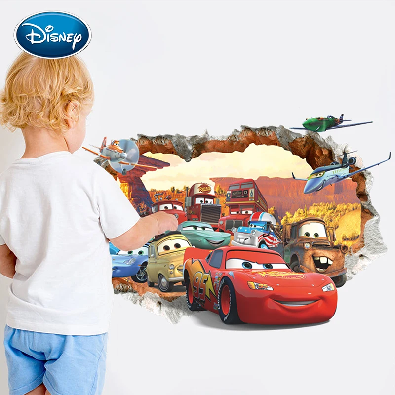 Новая наклейка Disney 3D Наклейка на стену автомобиль мобилизация фон съемные