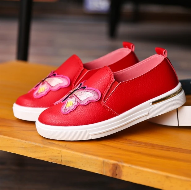 2019 new spring children's bow casual shoes boys and girls baby princess shoes candy color soft bottom peas shoes age4--6