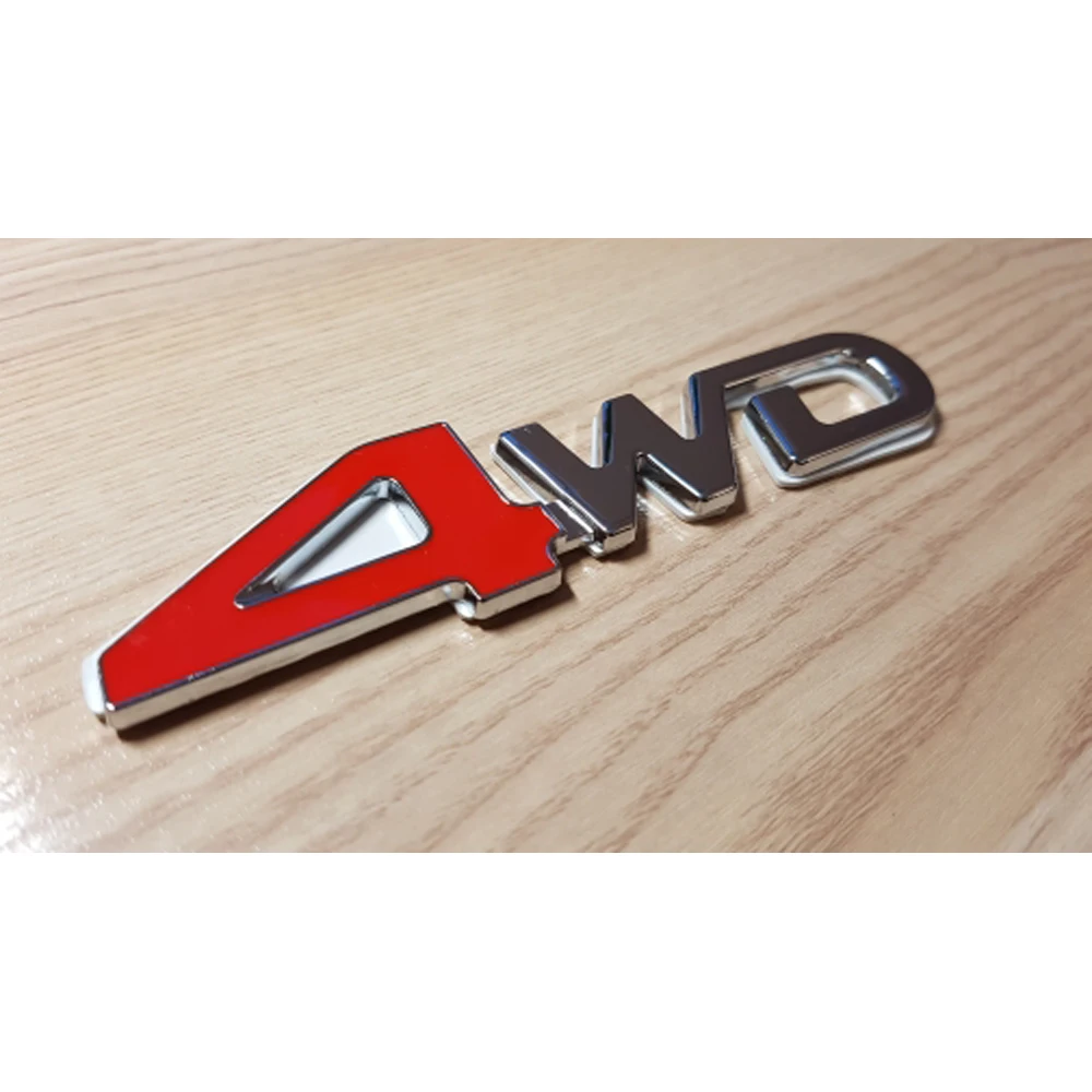 3D металлическая эмблема автомобильный Стайлинг 4WD красный внешний аксессуары