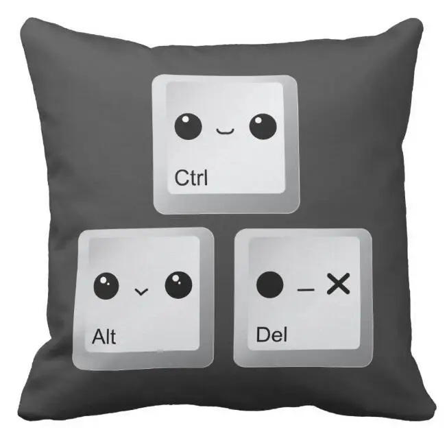 Забавный Kawaii Ctrl Alt Del Подушечка Для клавиатуры крышка Новинка Симпатичные Подушка