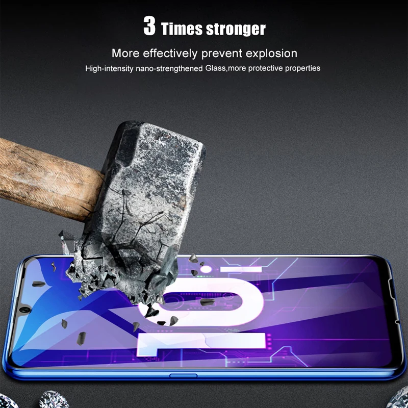 Пленка из закаленного стекла KEYSION для Huawei Honor 10i 20i 9i полное покрытие защита экрана