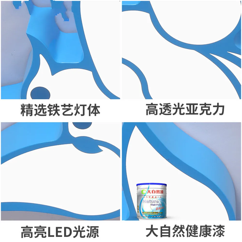 Детский потолочный светильник с изображением попугая Креативный светодиодный