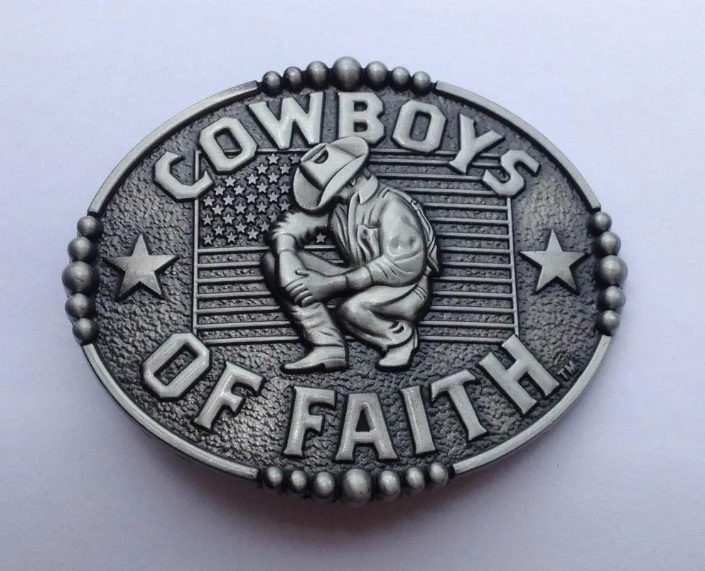 Ременная пряжка COWBOYS с отделкой стандарта, подходит для широкого ремня 4 см с непрерывным запасом