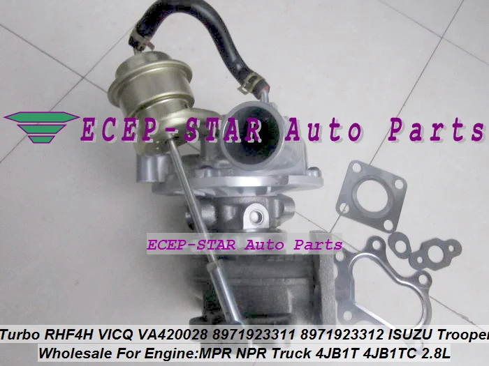 Turbo RHF4H VICQ VA420028 8971923310 8971923311 8971923312 Turbocharger For ISUZU Trooper MPR NPR Truck 4JB1-T 4JB1T 4JB1TC 2.8L |