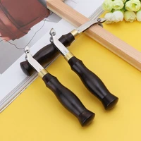adjustable stainless steel creaser press sideline edge ebony handle leather craft tool diy 0 51 21 5mm