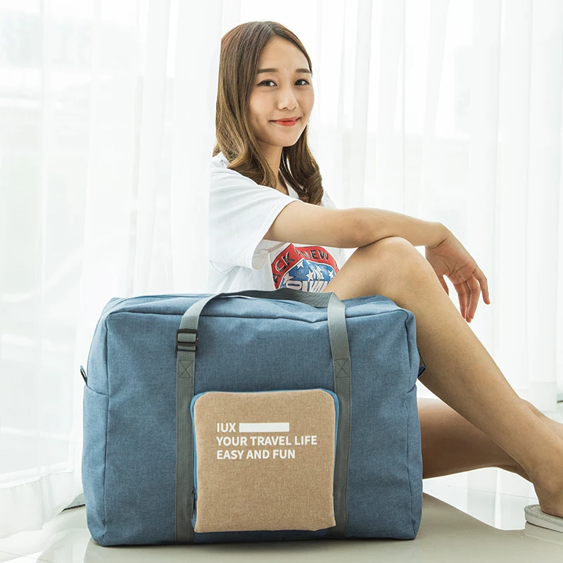 Складная дорожная сумка унисекс водонепроницаемая вместительная