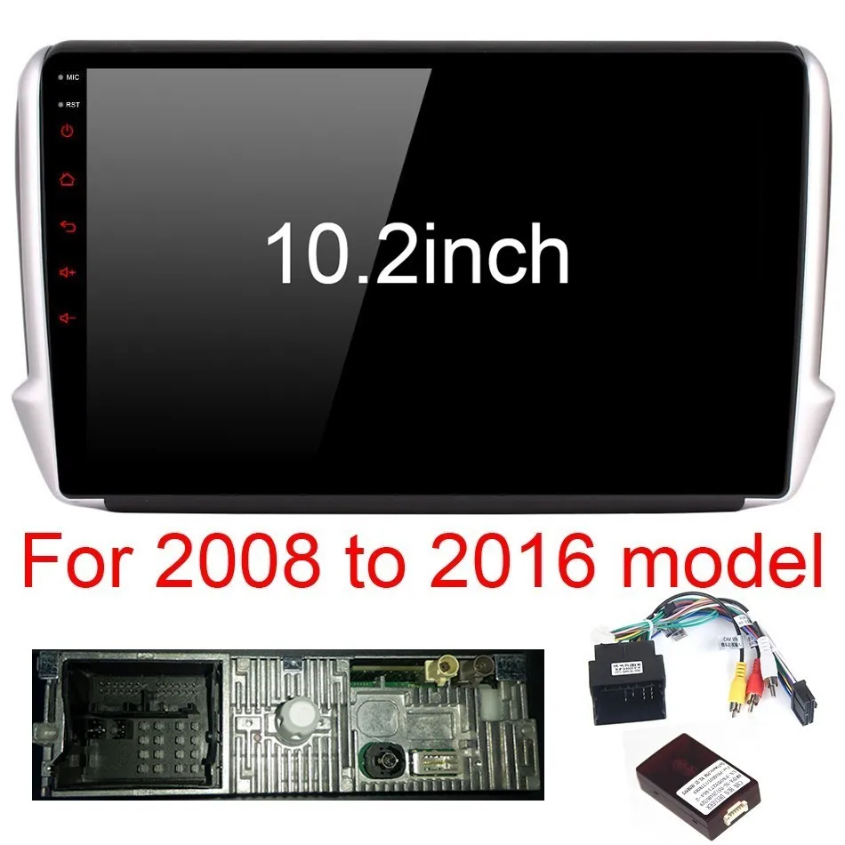 Fongent 10 2 &quotAndroid 8 0 автомобиля GPS плеер для Peugeot 208 2008 2012 2013 2014 2015 2016 2017 Авто радио