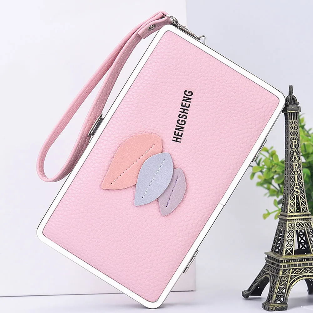 2019 горячая Распродажа Для женщин кошелек дамы листьев Длинный портмоне клатч держатель для карт телефона