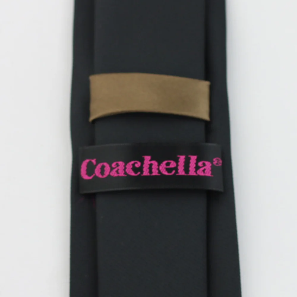 Coachella галстук уникальный стиль Галстук коричневый Узел контрастный черный из