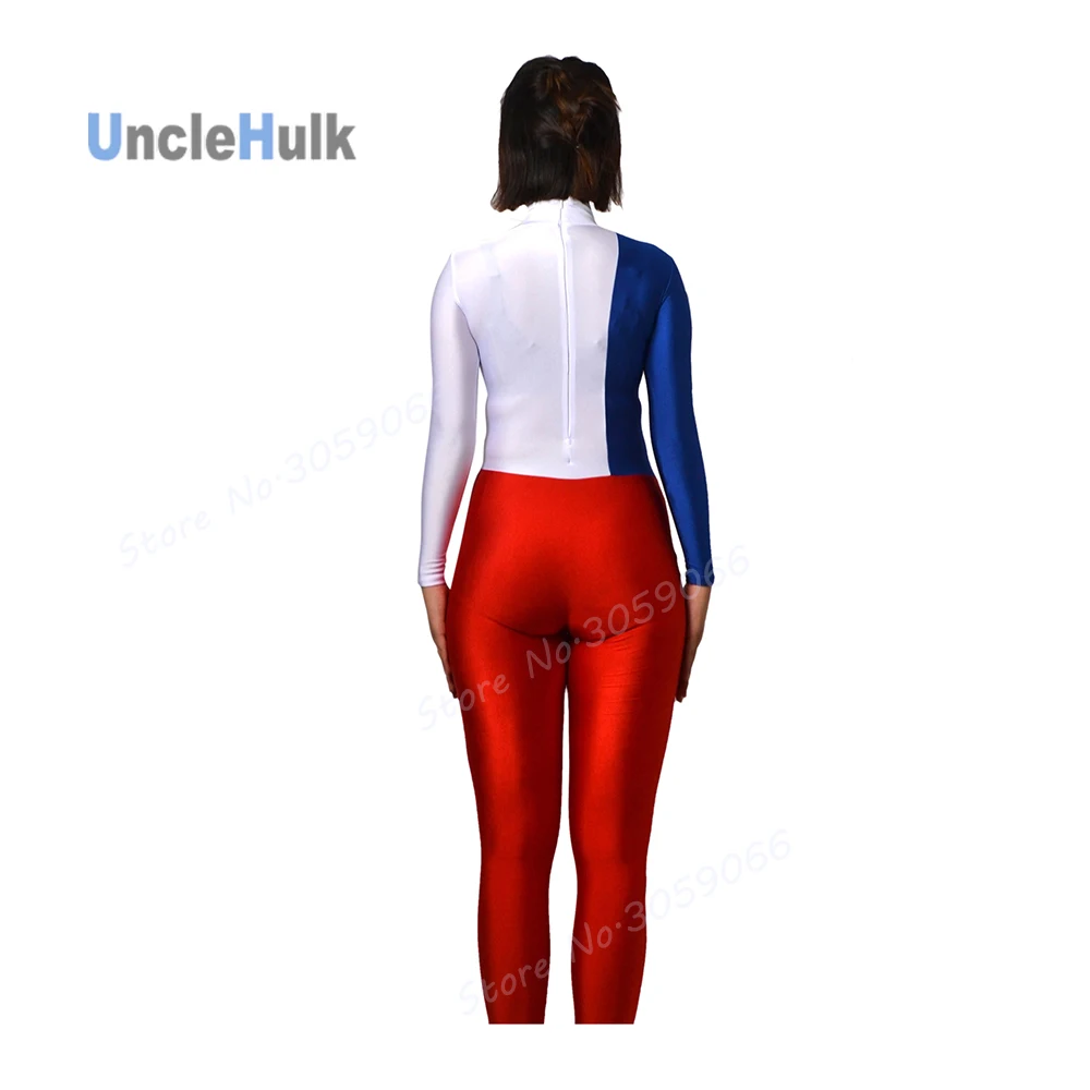 Полный комбинезон Zentai с национальным флагом Чили спандекс | UncleHulk Тематическая