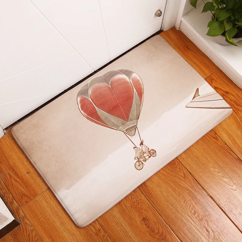 Фланелевые коврики с воздушным шаром для спальни гостиной ковры мультяшным