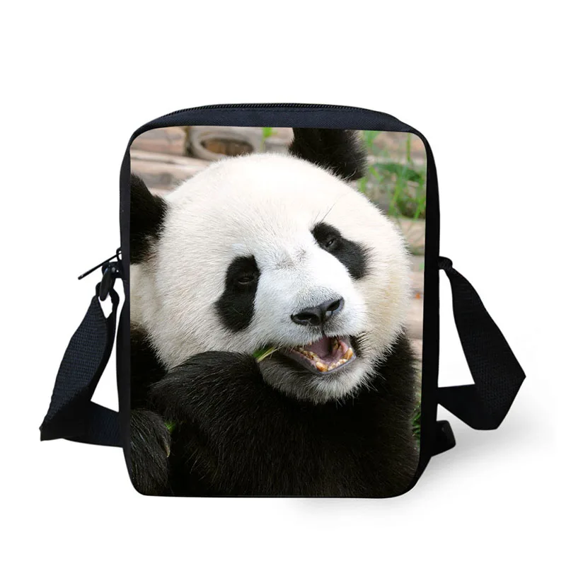 Сумка через плечо с принтом панды сумки-мессенджеры для мужчин и женщин хит