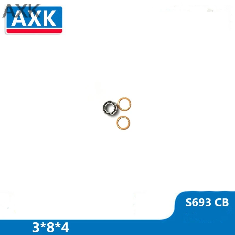 AXK 1 шт. S693 2OS 3x8x4 CB ABEC7 гибридная керамическая смазка из нержавеющей стали дневной