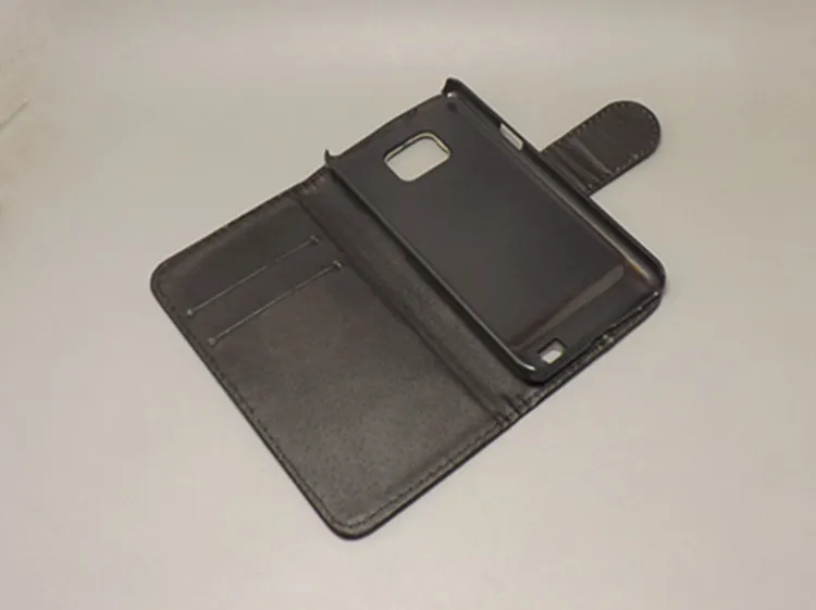 Кожаный чехол-подставка для Samsung Galaxy S2 SII GT I9100 Plus i9105 lizhi с 2 отделениями карт и
