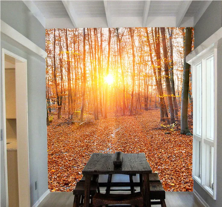 

[Self-Adhesive] 3D Warm And Sunny Forest 23 Wall Paper mural Wall Print Decal Wall Murals