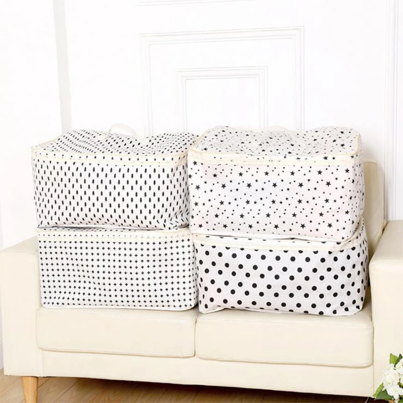 Большая водонепроницаемая Пылезащитная сумка из хлопка и льна|quilt storage bag|storage