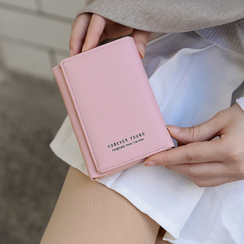 Женский кошелек женские короткие кошельки Мини для денег маленький складной из