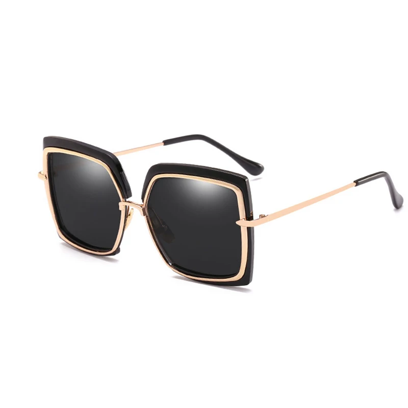 MLLSE модные квадратные солнцезащитные очки оверсайз для женщин фирменный дизайн