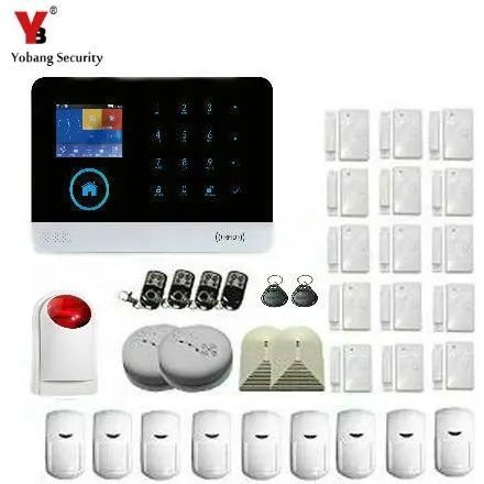 Yobang Security WIFI IOS/Android APP пульт дистанционного управления Alarmas Casas датчик дыма с