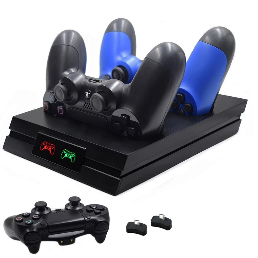 Yoteen для PS4 Slim Pro Dualshock 4 беспроводной джойстик зарядное устройство двойной индикатор светодиодный док-станция для быстрой зарядки для sony Playstation