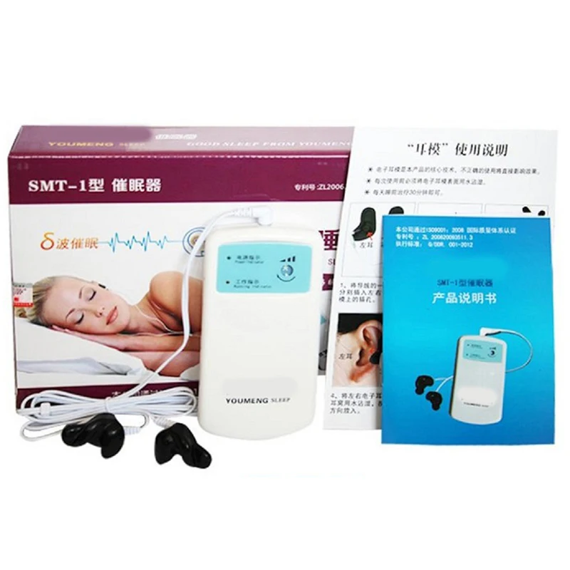 

Sleep Instrument Insomnia Cure Conditioning Hypnosis Acupuncture Point Massage Sleep Aids Machine with Batteries for Sleep Relax