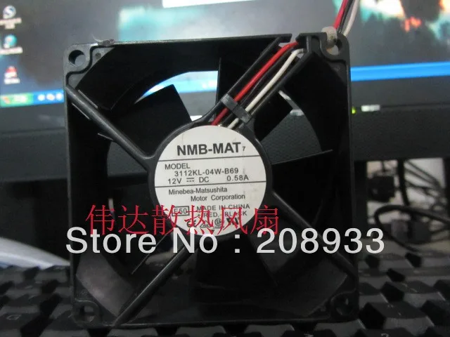 3112KL-04W-B69 оригинальный NMB Minebea 8032MMDC12V деление одежды процессор кулер вентилятор |