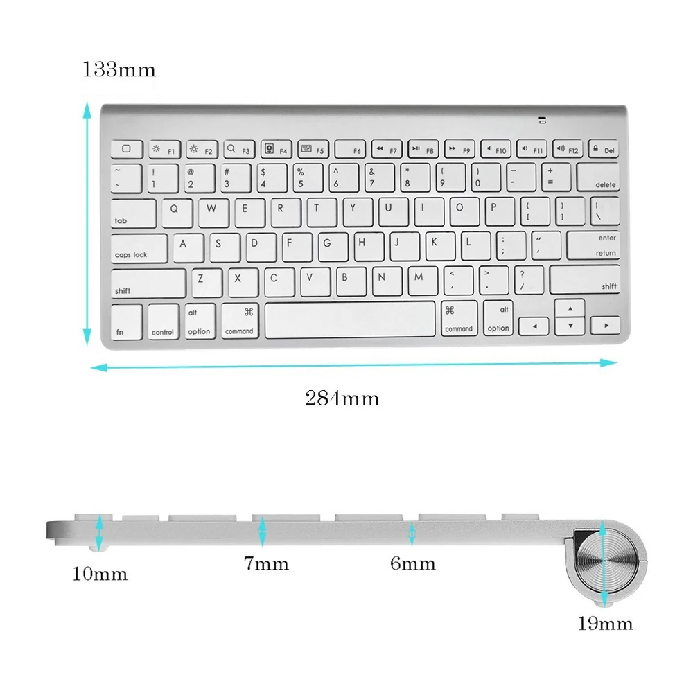 Высокое качество ультра-тонкая клавиатура Bluetooth звука Планшеты и смартфонов Apple Беспроводной клавиатура Стиль IOS, Android и Windows