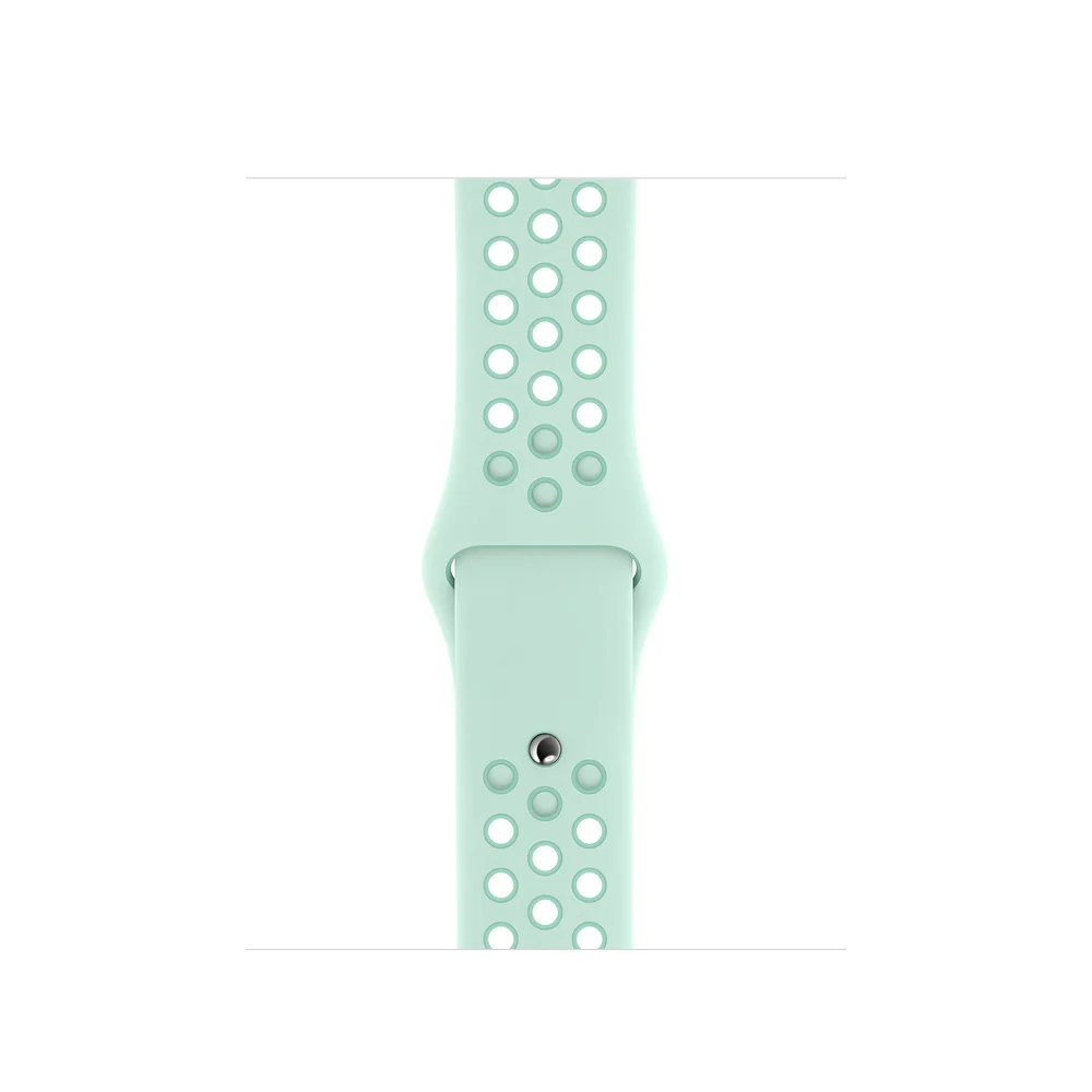 Teal Tint Green Спортивный силиконовый ремешок для наручных часов Apple watch 4 44 мм 40 мм Nike+ браслет ремешок для наручных часов iWatch серии 1/2/3, 42 мм, 38 мм, ремешок для часов - Цвет ремешка: Teal Tint Green