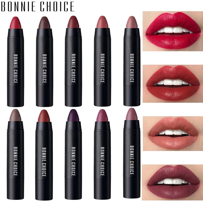 BONNIE CHOICE матовая водостойкая помада 10 цветов матовые бархатные Помады для губ