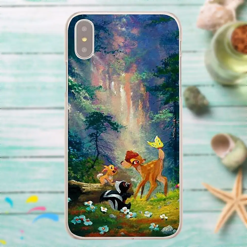 Мягкий чехол для мобильного телефона Xiaomi Redmi Mi Note 7 8 9 SE Pro Lite Go Play Bambi и Thumper |