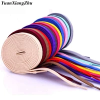 1pair double flat laces high quality polyester shoelaces fashion sports casual shoe lace solid flat shoelace 28colors
