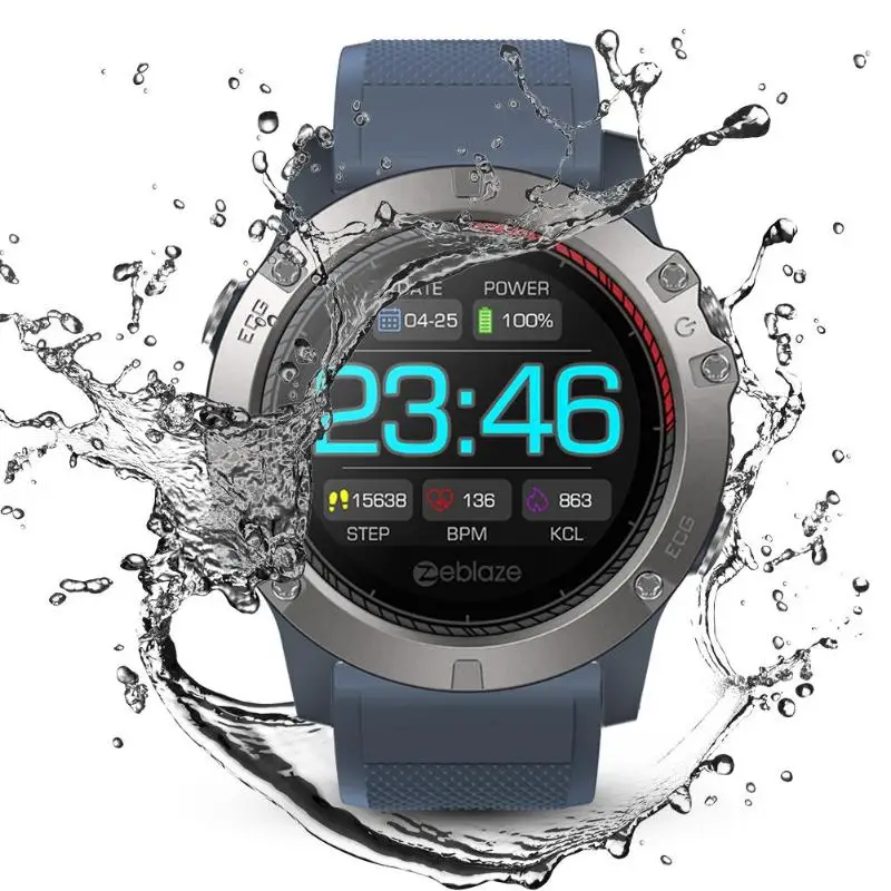Zeblaze VIBE 3 ЭКГ Смарт-часы цветной дисплей монитор сердечного ритма IP67 водонепроницаемый мульти-спортивный режим фитнес-трекер умные часы для мужчин