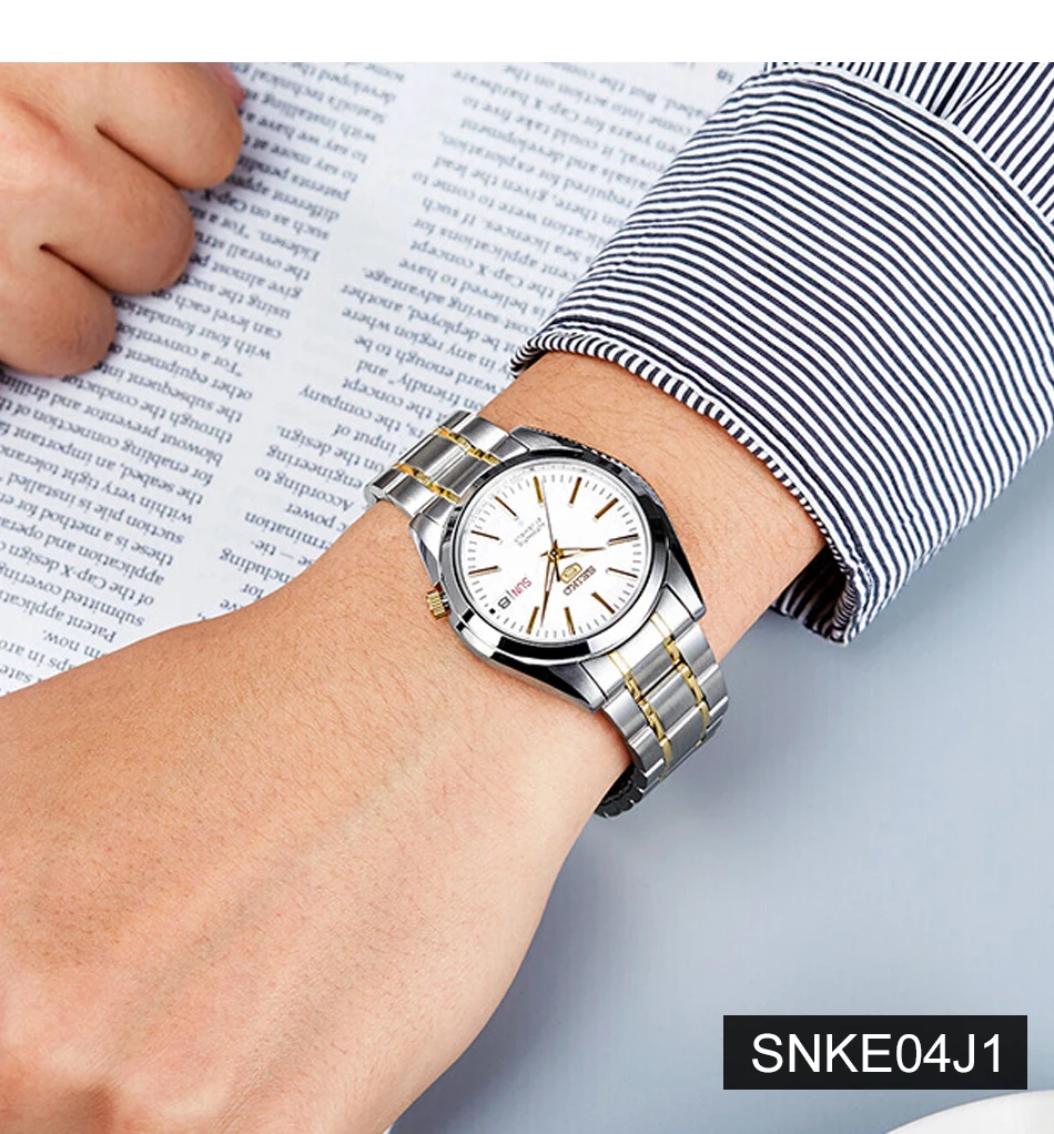 SEIKO № 5 автоматические механические часы Водонепроницаемый световой Бизнес Для мужчин, часы с поддержкой двух языков наручные часы с маленьким циферблатом