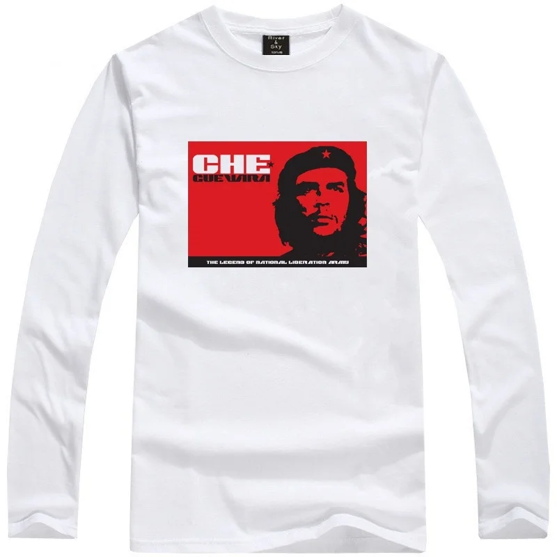 Che Guevara рок хип-хоп стиль футболка с длинным рукавом персонализированная