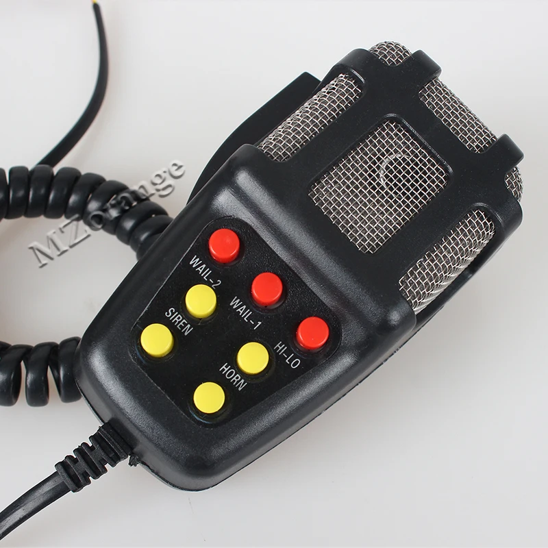 

MZORANGE 7 Tone Speaker Horn 12V 100W Police Siren Horn Loud Speaker Universal Motorcycle Car Alarm Firemen Ambulance Megaphone