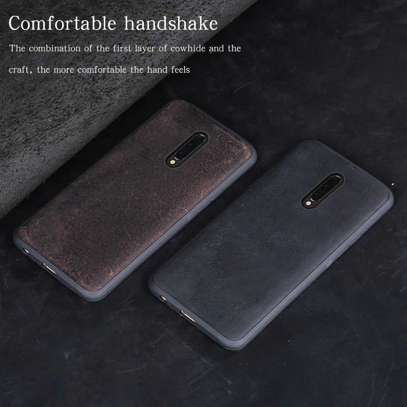 LANGSIDI Original Genuine leather Case For Oneplus 9 pro 8 8t 6 7T 9R one plus nord 2 n10 n200 protective Shockproof cover |