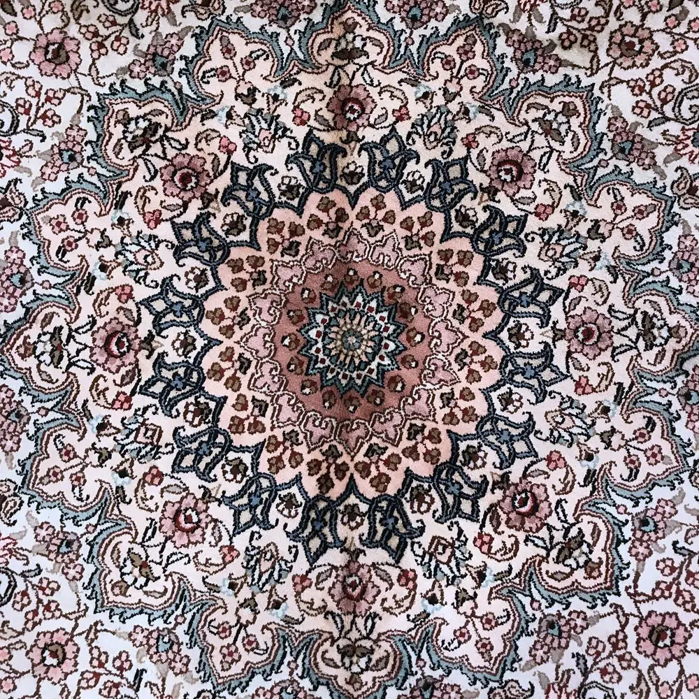 Goede YILONG 8'x8 'thuis En Kantoor Decoratie Rug Trditional Perzische Handgemaakte Bloemen Ronde Tapijt (WY327A8x8)