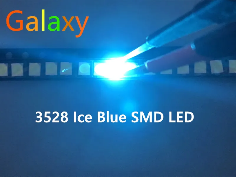 SMD светодиодный 3528 ледяные синие светодиодные лампы бусины светоизлучающие