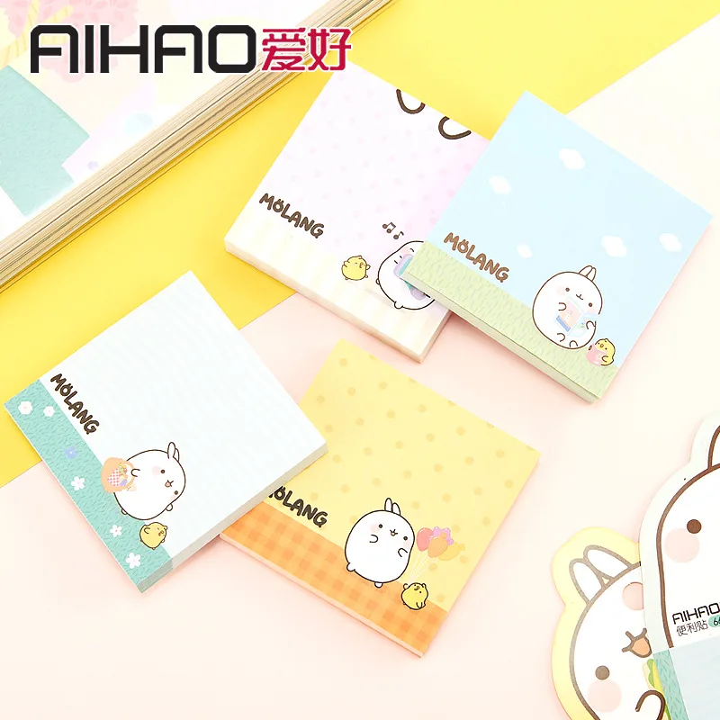 1 Набор блокнотов для заметок клейкие заметки Kawaii милая бумага с кроликом блокнот Daliy Скрапбукинг наклейки канцелярские закладки для офиса и школы