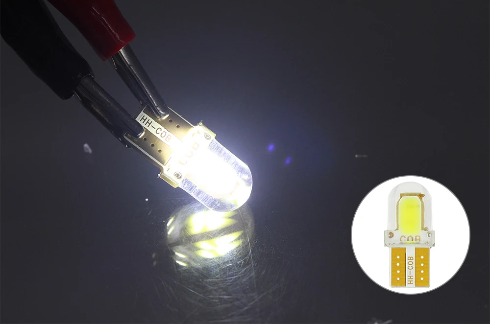 DXZ 1X T10 led canbus w5w 12 в салон автомобиля Светлый 194 168 COB кремнезема авто тормоз с клиновым разжимом лампа для чтения с номерным знаком Bump белый