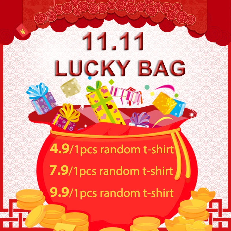 Футболка WOTWOY Clearance Lucky Bag случайная футболка 4 9/1 7 9/2 9 9/3|Футболки| |