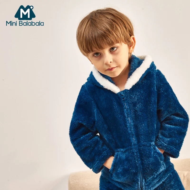 Мини Пижама Balabala для маленьких девочек Осень зима кардиган с длинными рукавами и