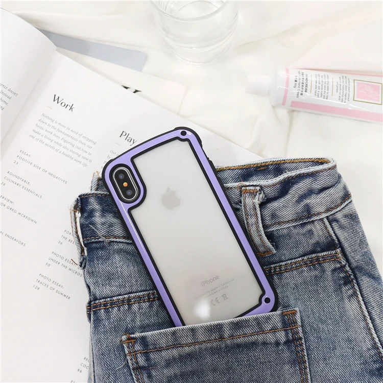 Для Apple iPhone 11X8 7 6 6s Plus прозрачная ультратонкая задняя полностью жесткая Защитная крышка TPU плотный чехол