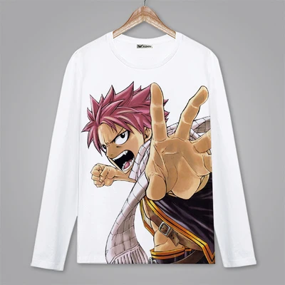 Fairytail футболки для мужчин известный аниме Фея хвост футболка короткий рукав O образным вырезом мужская хлопковая рубашка L005