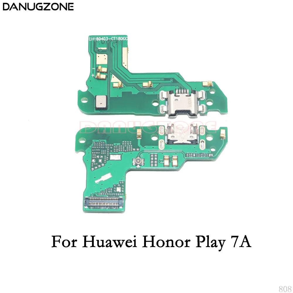 10 шт./лот для Huawei Honor Play 7 7A 7X USB зарядная док-станция Разъем Порт плата зарядки