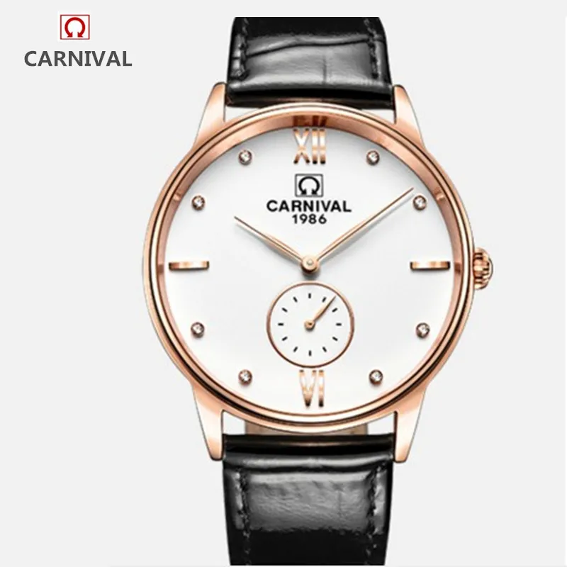 Минималистичные ультратонкие Роскошные брендовые карнавальные часы мужские