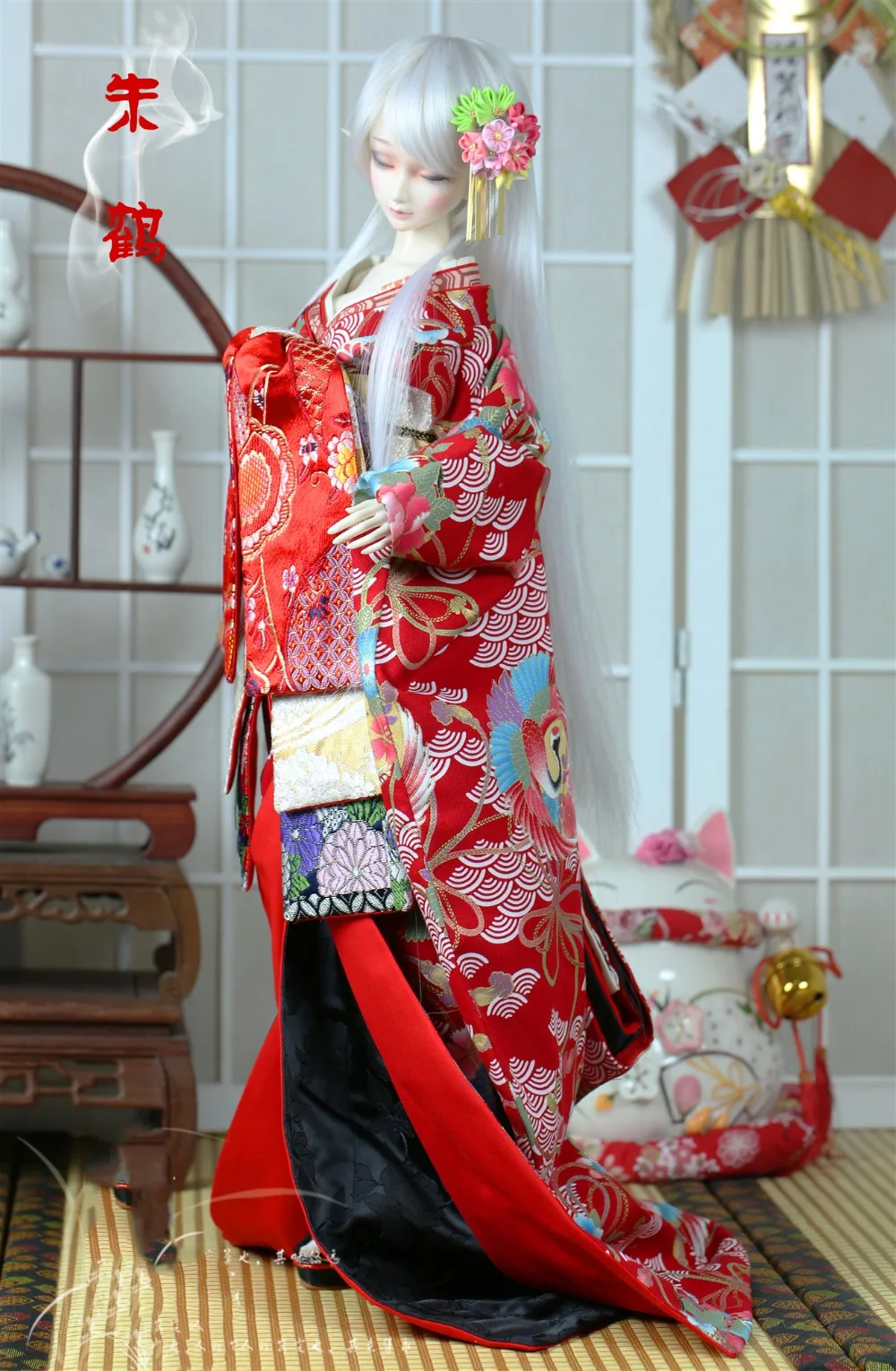 Кимоно для кукол BJD SD для 1/3 1/4 1/6 SD10 SD17, тонкое кимоно, аксессуары для кукол BJD