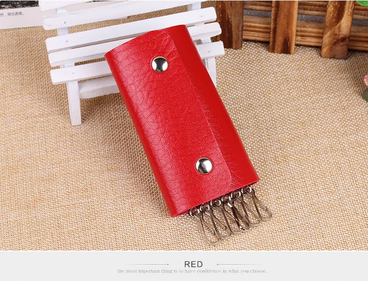 Модная новая сумка для ключей оптовая продажа акция Качественные однотонные